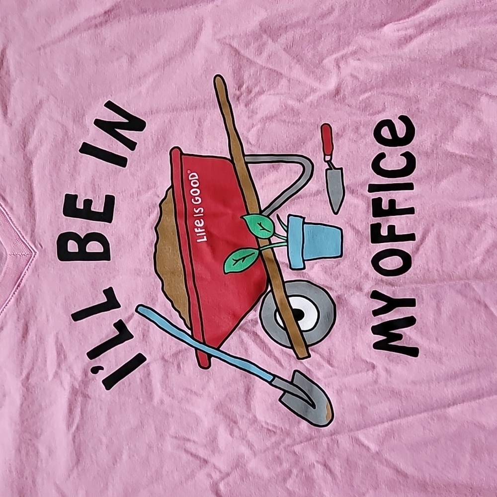 Life is Good Pink T-Shirt - Home Office Theme - Picture 2 of 5